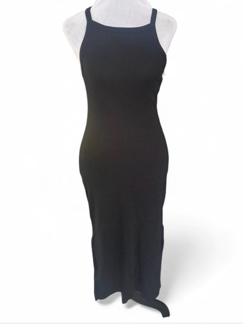 Classic Black Tank Maxi Dress - Sleek Minimalist Style